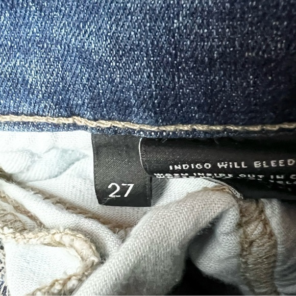 J. BRAND Premium Stretch Denim Medium Wash Ankle Crop Leggings Skinny Jeans 27 - Picture 7 of 7